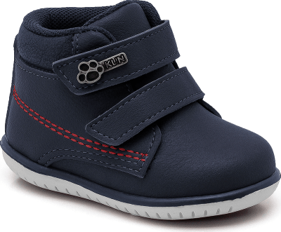 Botín Niño Caña Velcro Anatómico Azul Flyer 166