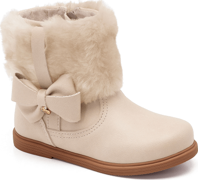 Botín Niña Anatómico Lazo Crema Miss 168