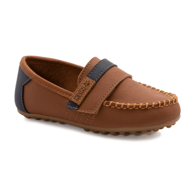 Mocasín Niño Caramelo Velcro Mini Curumin Klin