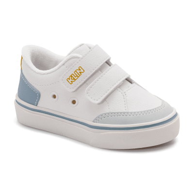 Zapatilla Niño Blanca/Gris Baby Freestyle Klin