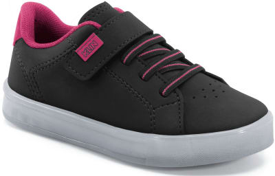 Zapatilla Light- 604 Negro/Rosado1
