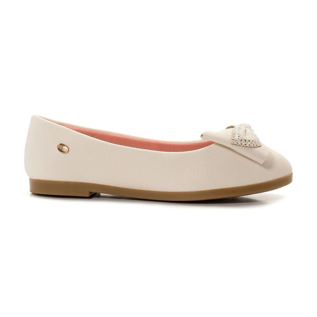 Ballerina Niña Crema Kids Flats Klin2