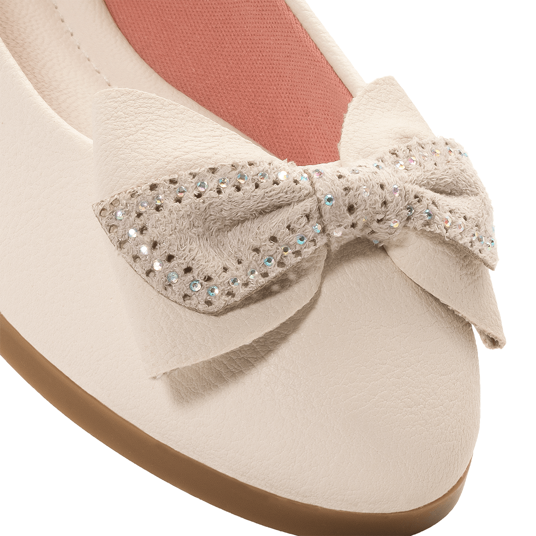 Ballerina Niña Crema Kids Flats Klin3