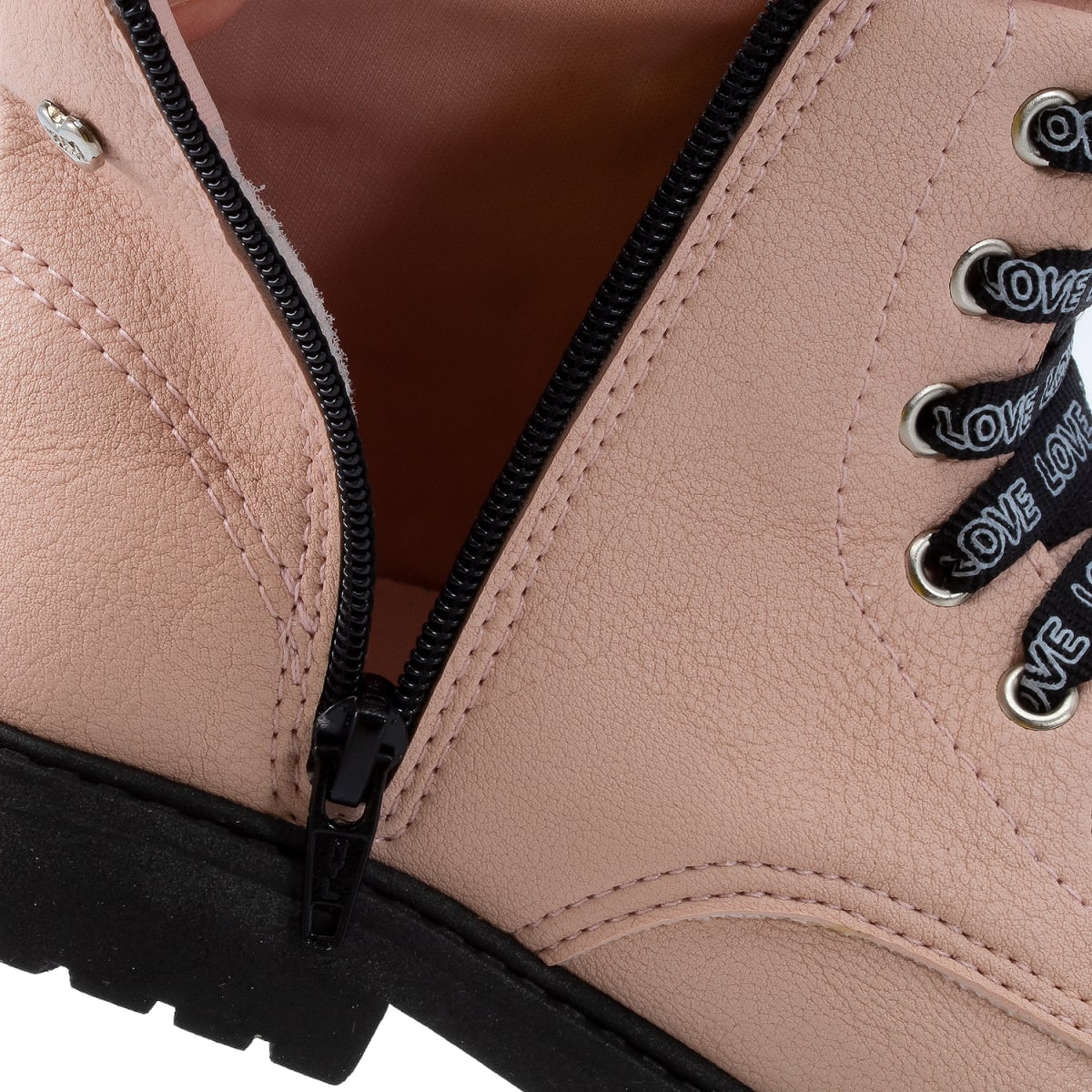 Bota Niña Anatómica Rosado/Negro Rock 1543