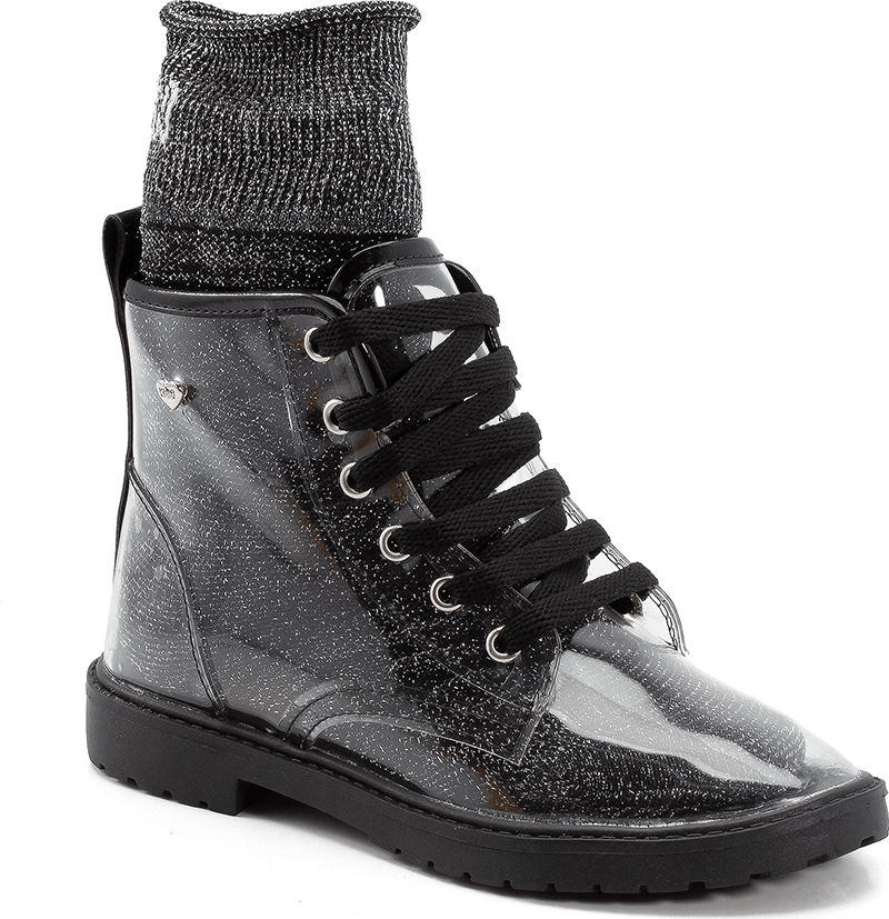 Bota Niña Anatómica Transparente/Negro Rock 154 0