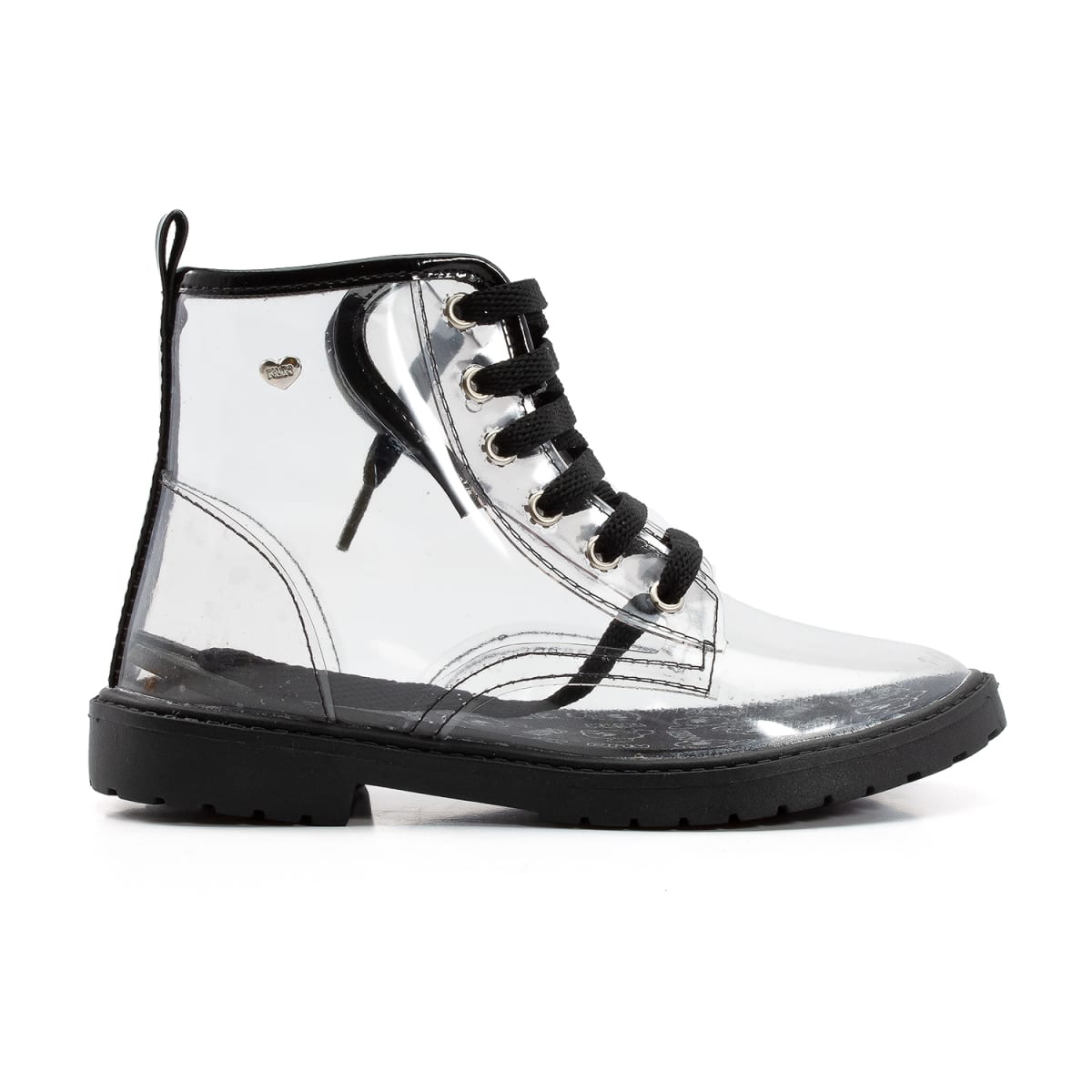 Bota Niña Anatómica Transparente/Negro Rock 1542