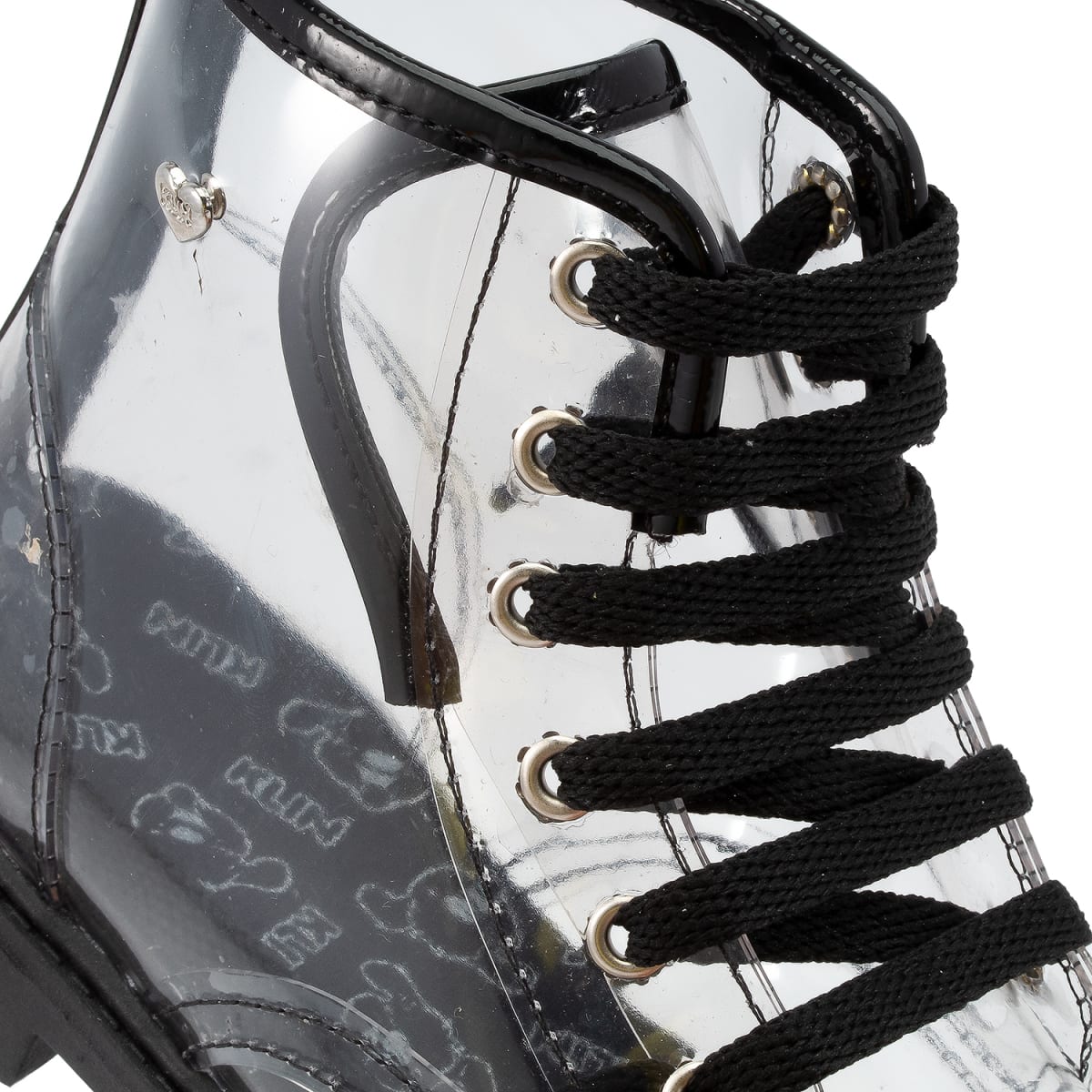 Bota Niña Anatómica Transparente/Negro Rock 1543