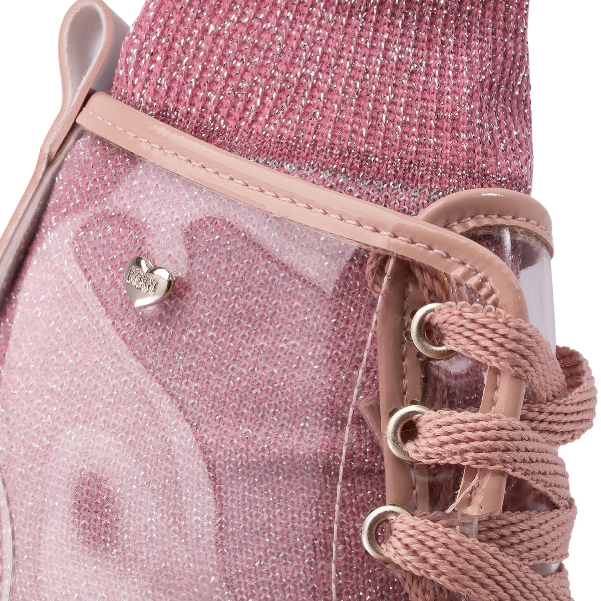 Bota Niña Anatómica Transparente/Rosada Rock 1544