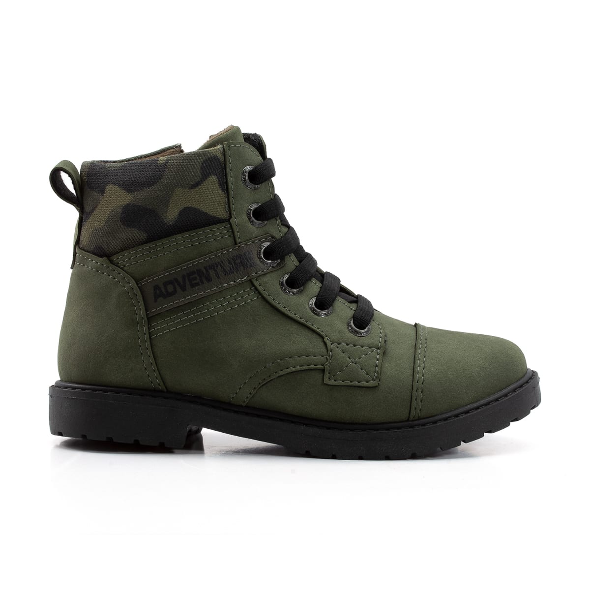 Bota Niño Anatómica Verde Camuflado Rock 1543