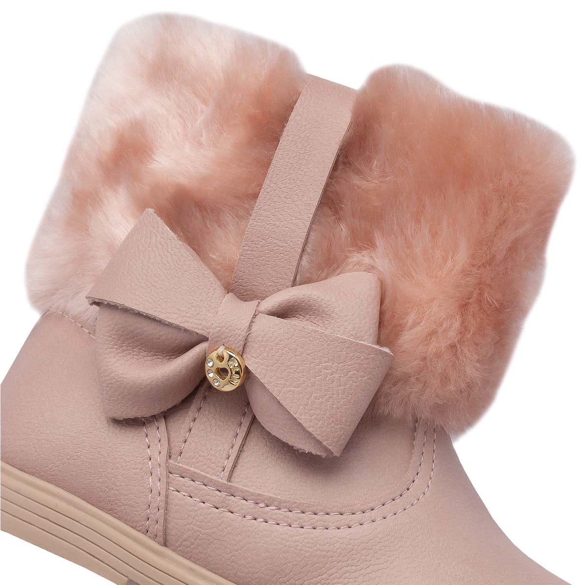 Botín Niña Anatómico Lazo Rosada Miss 1683