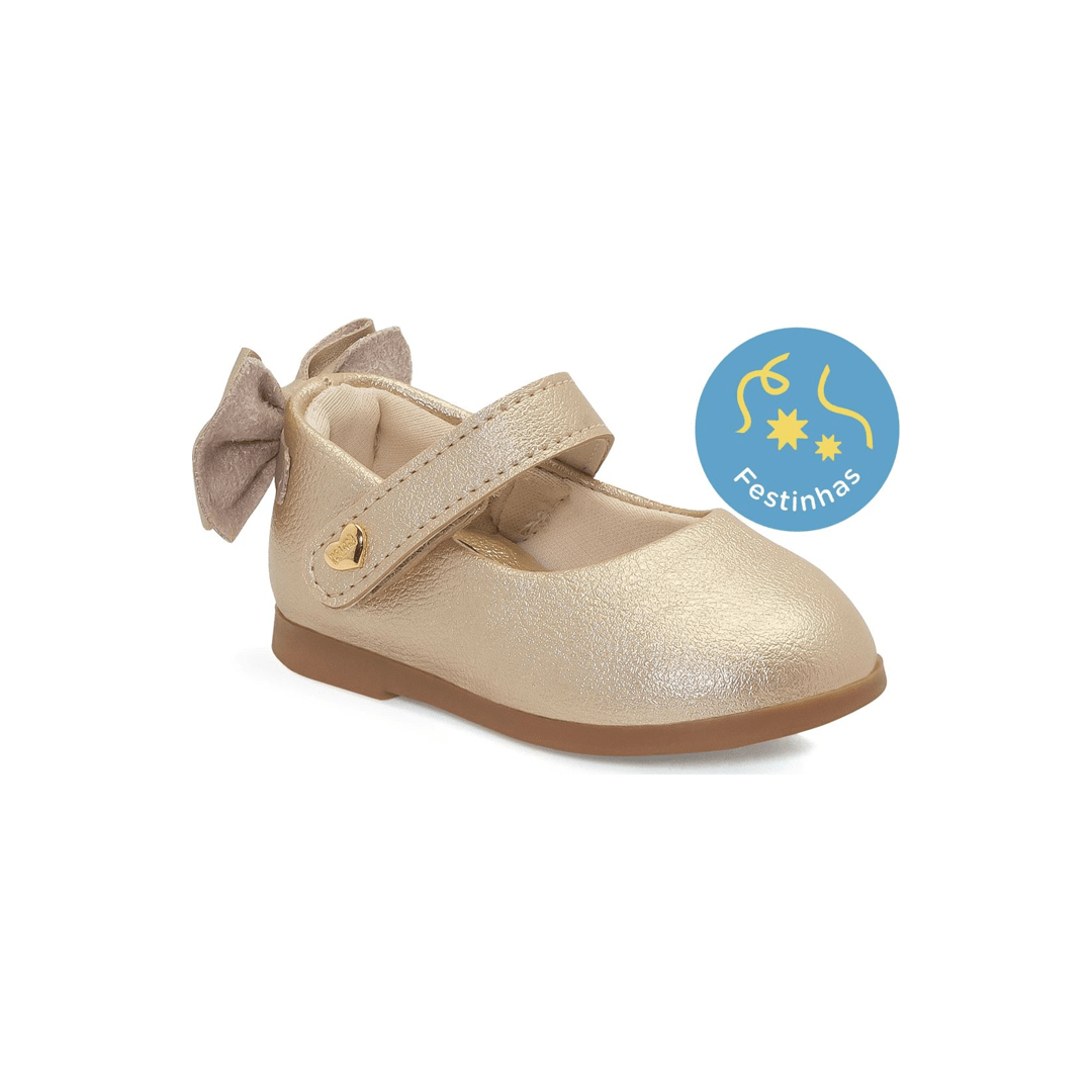 Ballerina Niña Dorada Baby Flats Klin1