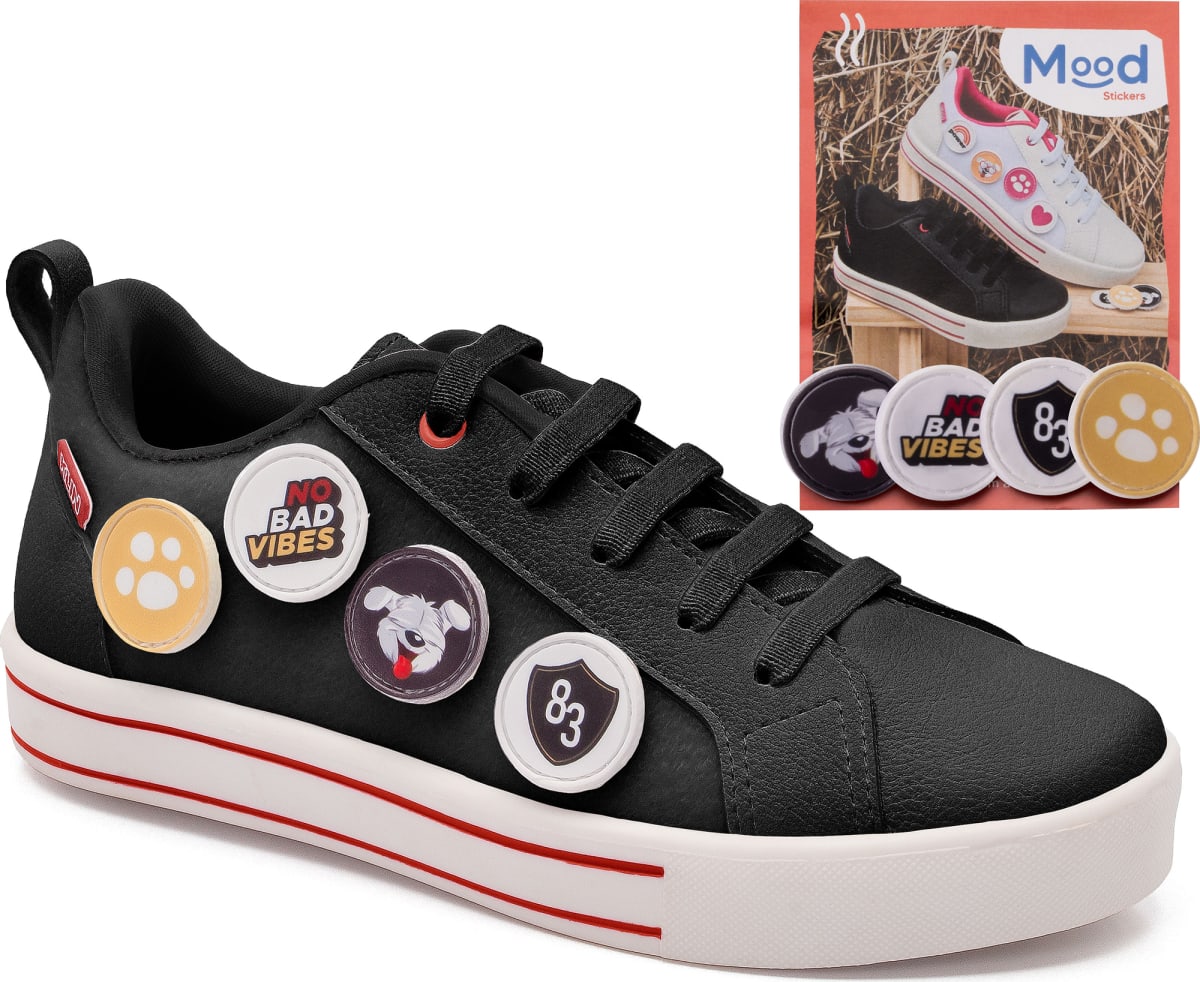 Zapatilla Mood Sticker Roja Kids Easy 2691