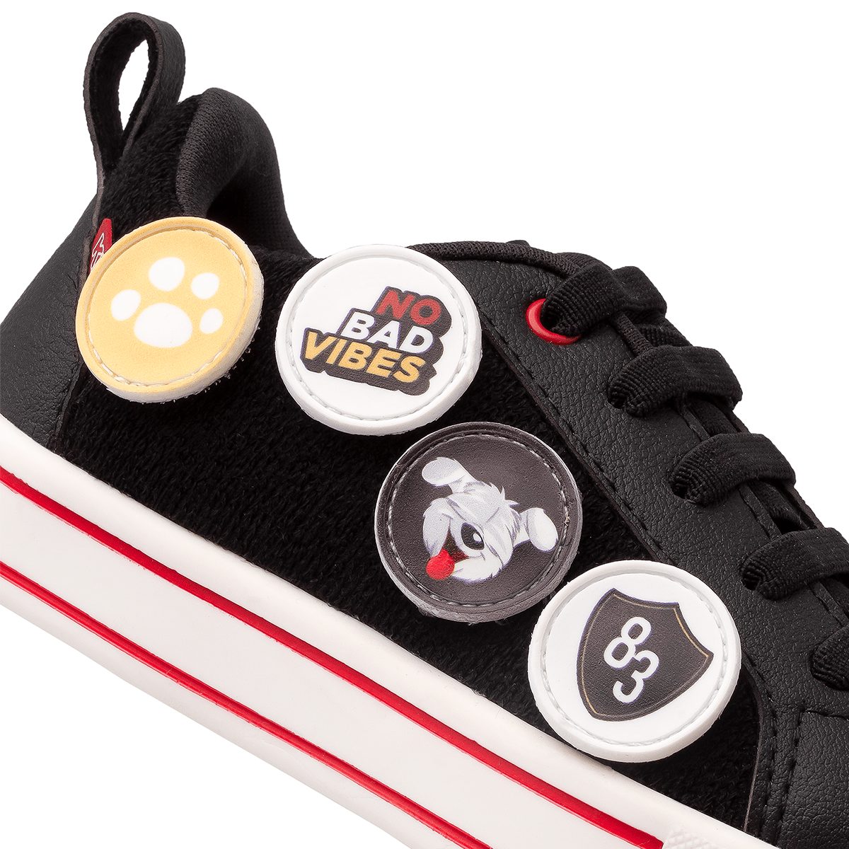 Zapatilla Mood Sticker Roja Mini Easy 2943