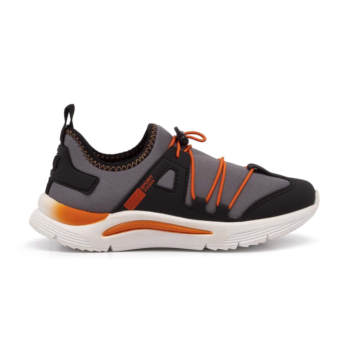 Zapatilla Negro/Naranja Kids New Sport 4802