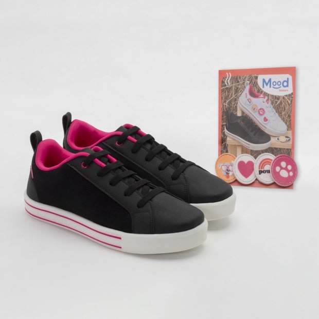 Zapatilla Mood Sticker Rosada Kids Easy 2944