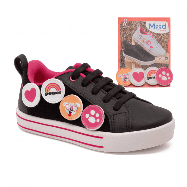 Zapatilla Mood Sticker Rosada Kids Easy 2942