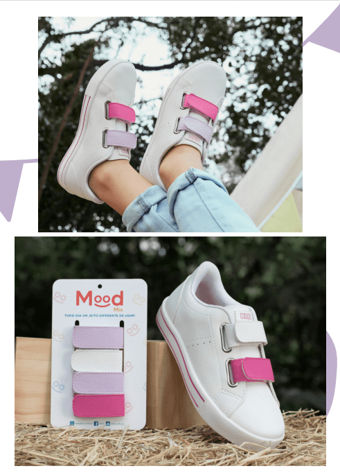 Zapatilla Mood Mix Rosada Mini Easy 2944