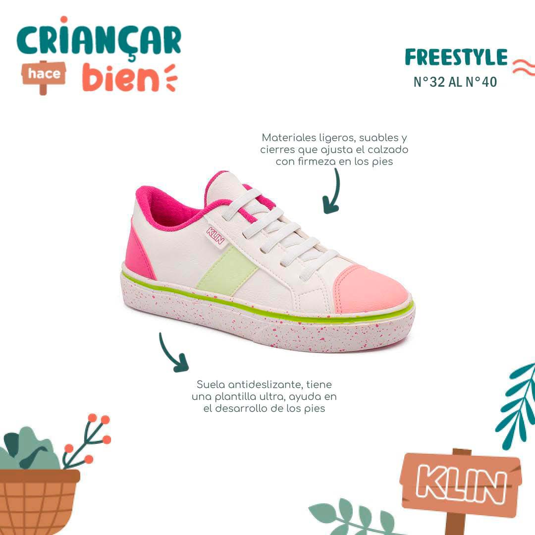 Zapatilla Blanca Candy Kids Freestyle 2564