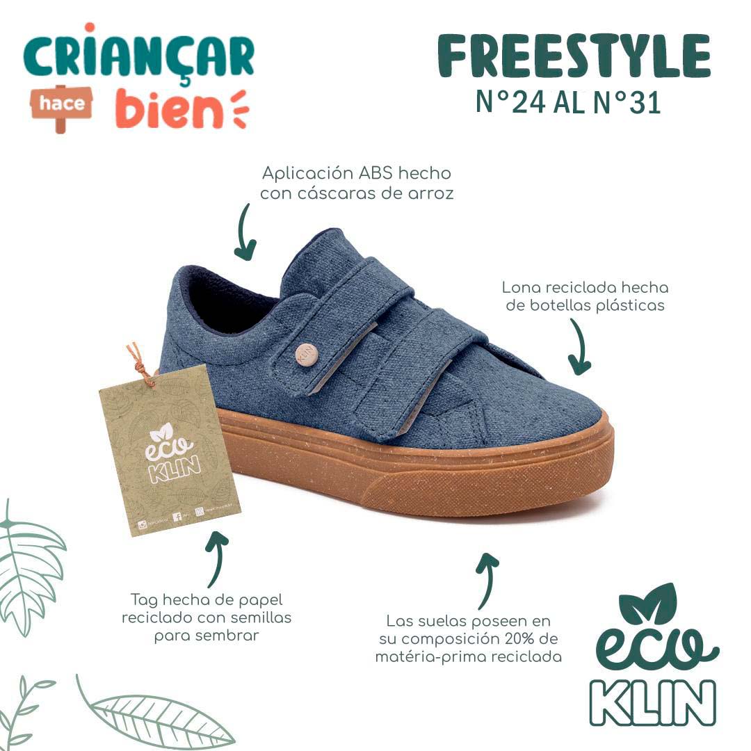 Zapatilla Eco Jeans Mini Freestyle 2606