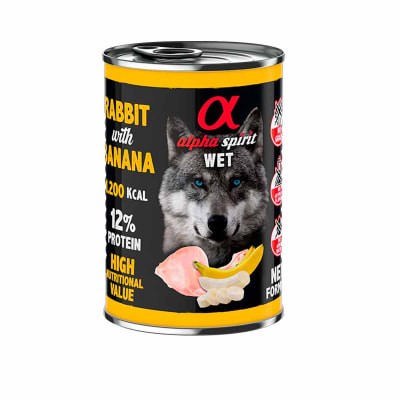 Alpha Lata Rabbit-Banana 400g