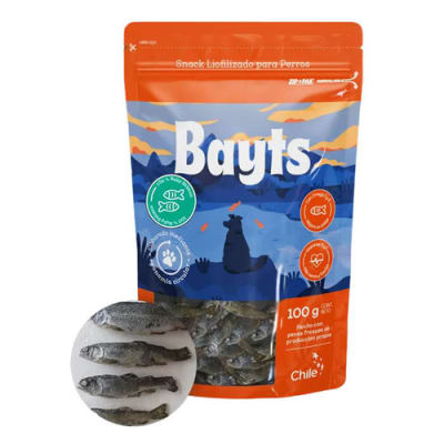 Bayts Snack Alimento Liofilizado Baby Salmón 100 grs