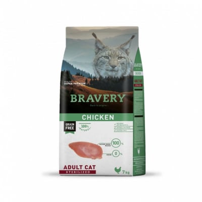 Bravery Gato Chiken Sterilized 7 kg1