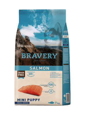 Bravery Mini Puppy Salmon 7 kg