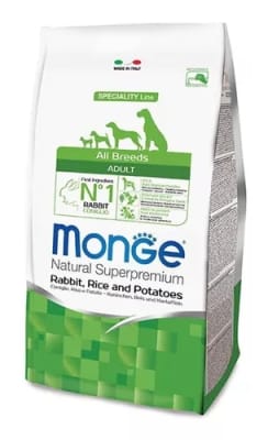 Monge Perro Monoproteico Conejo 2.5 kg