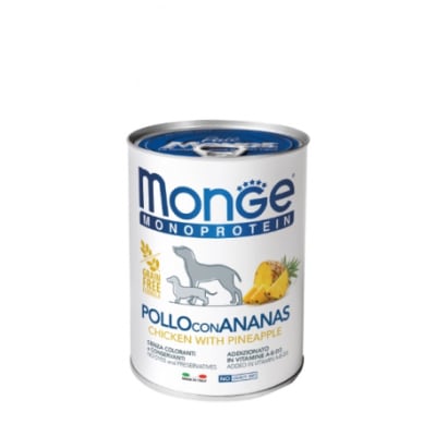 Lata Monge Perro Pollo Piña 400g