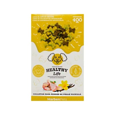 Galletas Healthy Life Sabor a Pollo & Vainilla 400 grs1