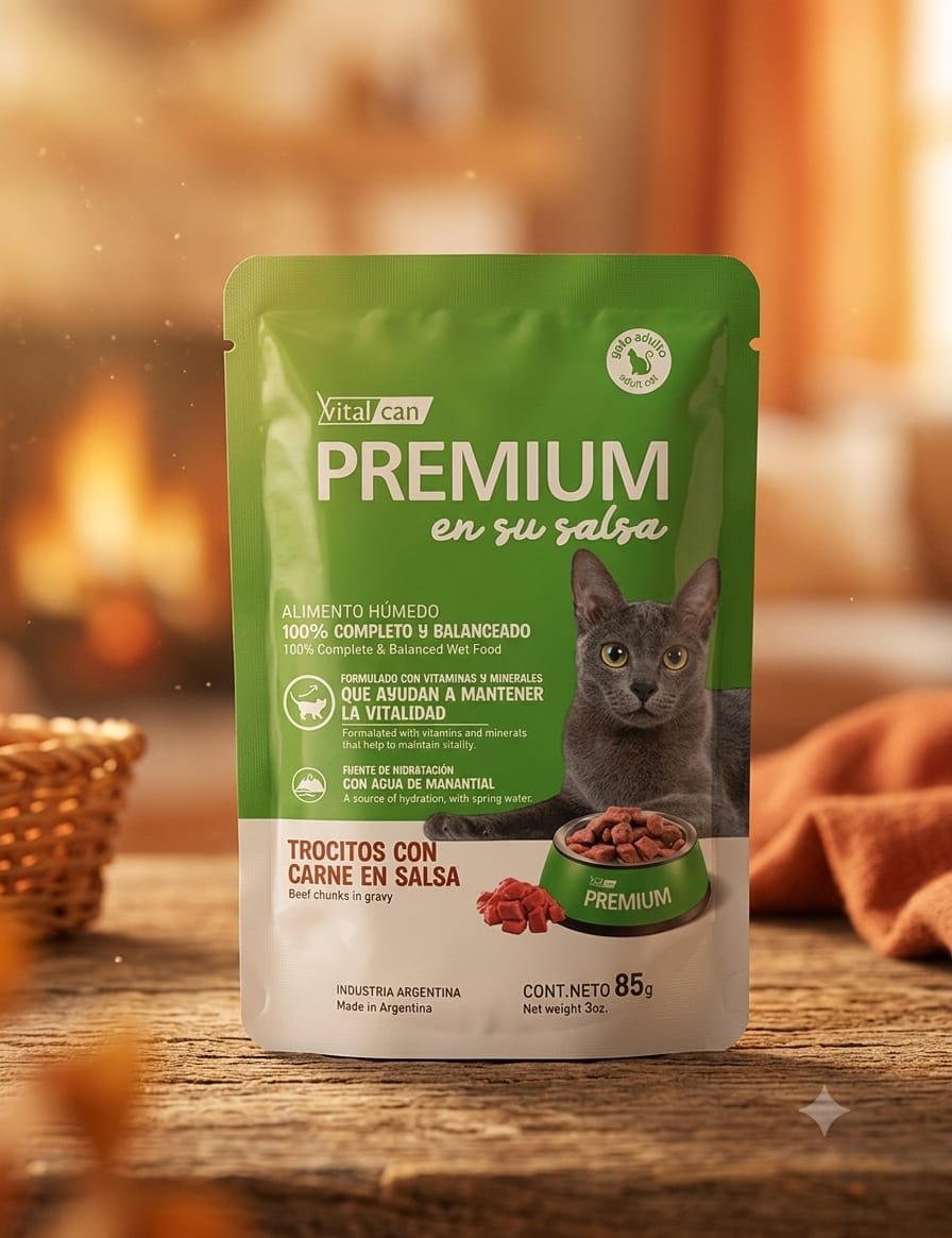 Vitalcan Pouch Gato 85g 0