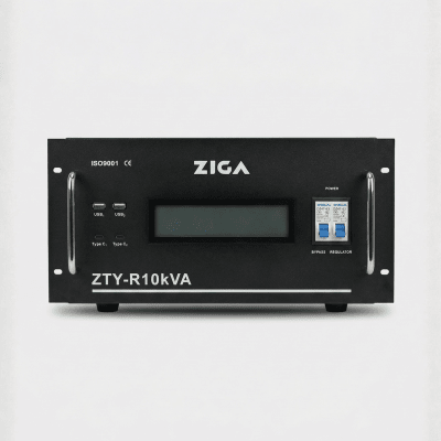 ESTABILIZADOR MONOFÁSICO ZIGA RACK ZTY- R 10KVA/ 8000 WATTS