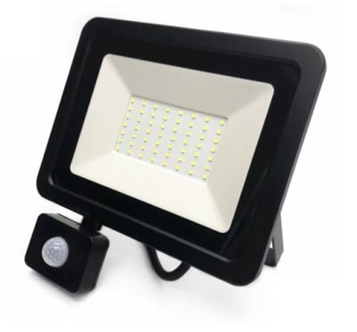 Proyector LED 50 W LUZ FRIA CON SENSOR