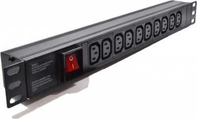 PDU 10 ENCHUFES 10A C13 ENTRADA C14