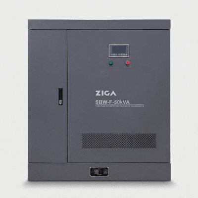ESTABILIZADOR DE VOLTAJE TRIFÁSICO  ZIGA SBW-F 50 KVA