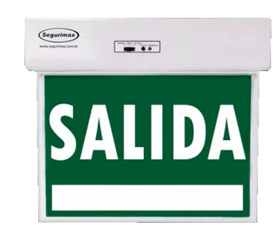 LETRERO DE SALIDA DOBLE CARA