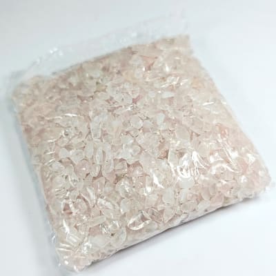 100 Gramos Molidos De Cuarzo Rosa Claro de 2 mm1