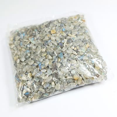 100 Gramos Molidos De Labradorita Gris de 2 mm