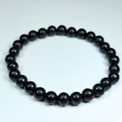 Pulsera De Shungita en Perlas de 6 mm