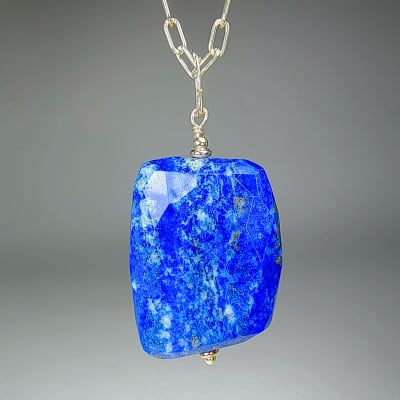 Colgante De Lapislázuli en Pieza Facetada3