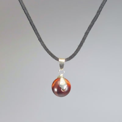 Colgante Perla De Ojo De Buey Y Fantasía Plateada de 12 mm1
