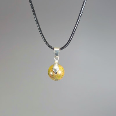 Colgante Perla De Unakita Y Fantasía Plateada de 12 mm