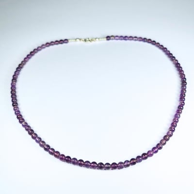 Collar De Cuarzo Amatista Violeta de 44 cm1