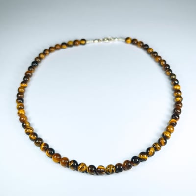 Collar De Ojo De Tigre de 42 cm1