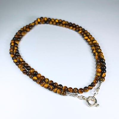 Collar De Ojo De Tigre de 82 cm1