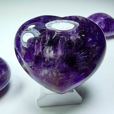 Corazón De Cuarzo Amatista Violeta de 3.5 cm