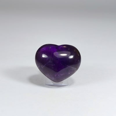Corazón De Cuarzo Amatista Violeta de 3 cm