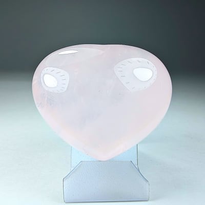 Corazón De Cuarzo Rosa de 3.5 cm