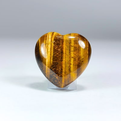 Corazón De Ojo De Tigre de 3 cm