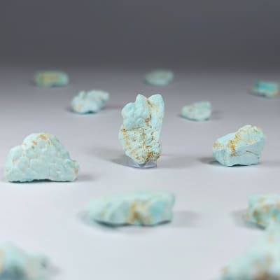 Cristal Geométrico De Turquesa de 1.5 cm